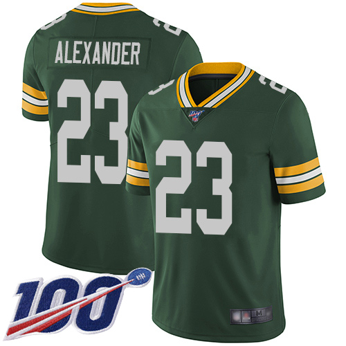 Green Bay Packers Limited Green Men #23 Alexander Jaire Home Jersey Nike NFL 100th Season Vapor Untouchable->youth nfl jersey->Youth Jersey